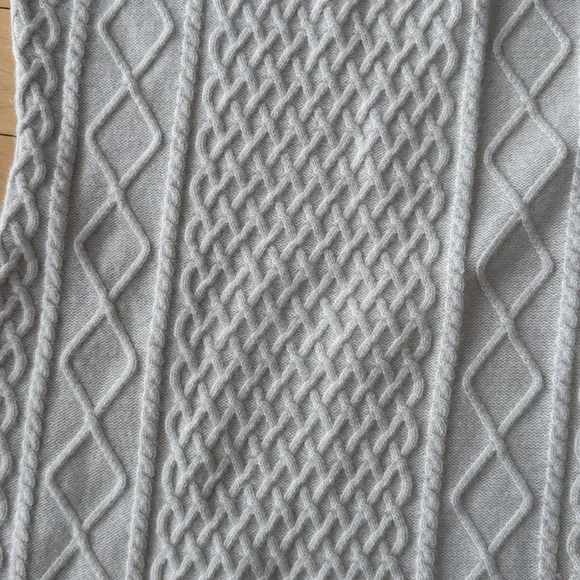 NWOT H&M Cream Cable Knit Mini Dress - Picture 2 of 5